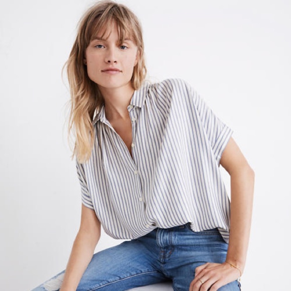 Madewell | Central Stripe Shirt size SM